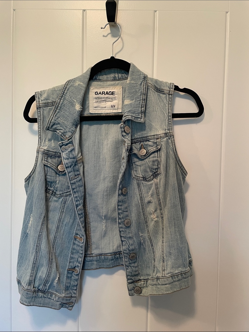 Garage Light Blue Denim Vest
